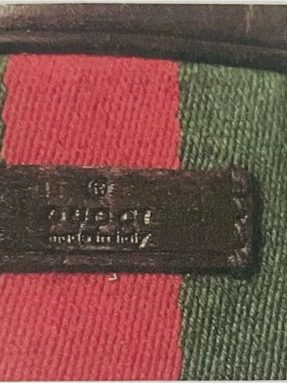 Gucci Brown GG Canvas Crossbody with Green-Red Web Stripe